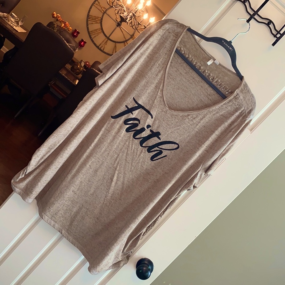 3/$13 Flash Sale “Faith” Top